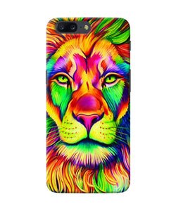 Lion Color Poster Oneplus 5 Back Cover