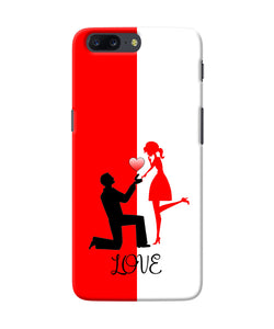 Love Propose Red And White Oneplus 5 Back Cover