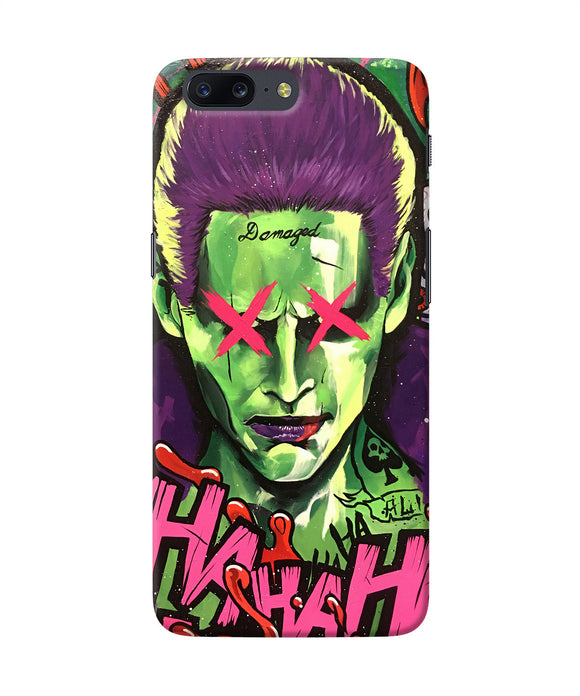 Damaged Joker Anim Oneplus 5 Back Cover