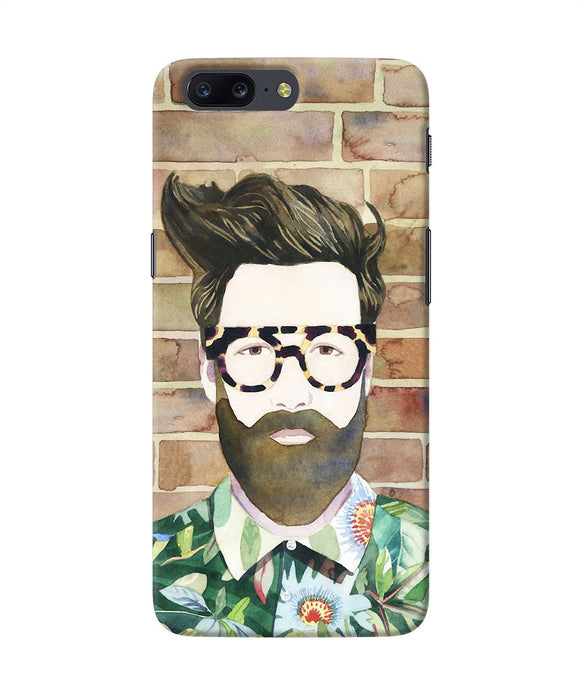 Beard Man With Glass Oneplus 5 Back Cover
