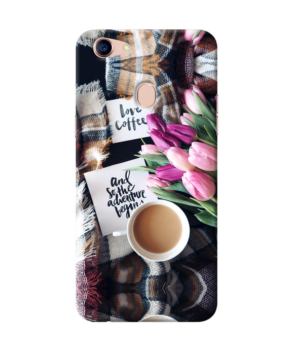 Love Coffee Quotes Oppo F5 Back Cover