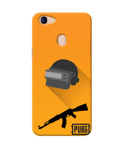 PUBG Helmet and Gun Oppo F5 Real 4D Back Cover