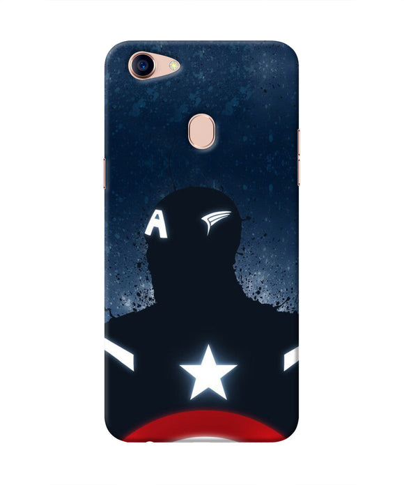 Captain america Shield Oppo F5 Real 4D Back Cover