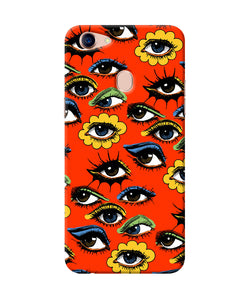 Abstract Eyes Pattern Oppo F5 Back Cover