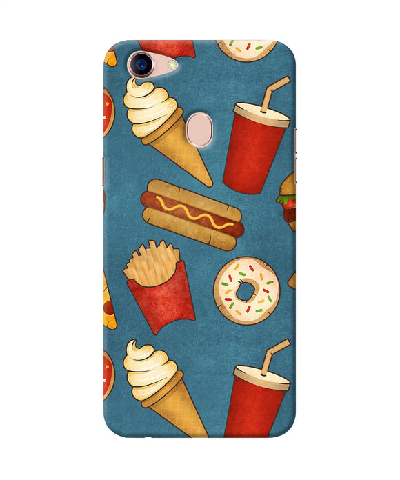 Abstract Food Print Oppo F5 Back Cover