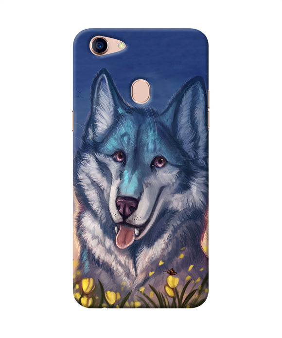 Cute Wolf Oppo F5 Back Cover