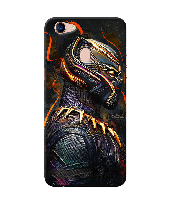 Black Panther Side Face Oppo F5 Back Cover