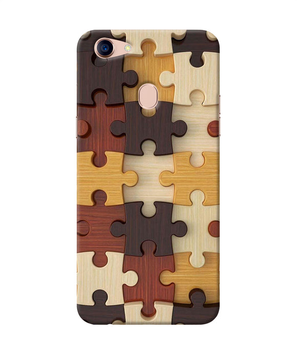 Wooden Puzzle Oppo F5 Back Cover