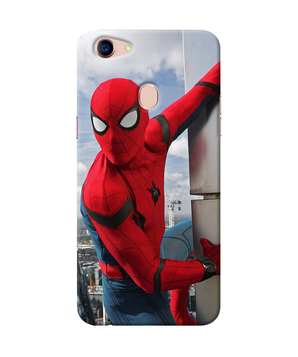Spiderman On The Wall Oppo F5 Back Cover