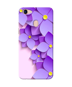 Violet Flower Craft Oppo F5 Back Cover