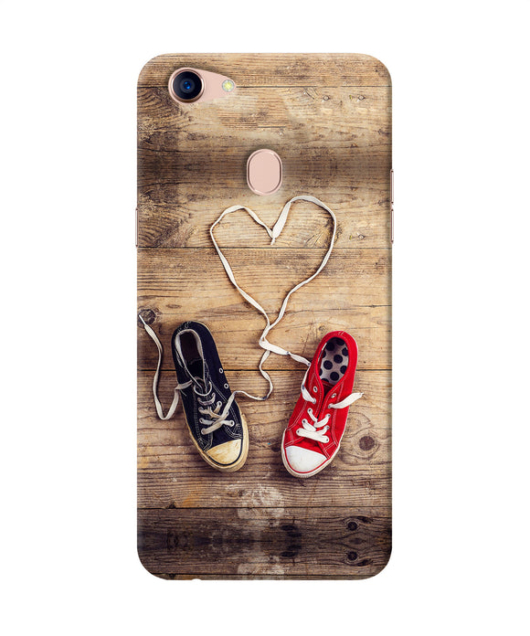 Shoelace Heart Oppo F5 Back Cover
