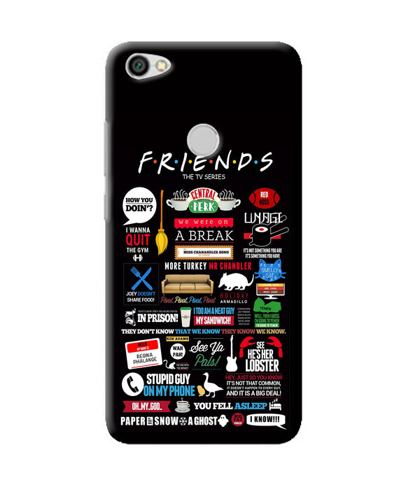 Friends Redmi Y1 Back Cover