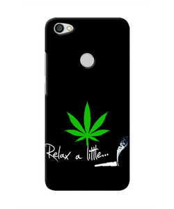 Weed Relax Quote Redmi Y1 Real 4D Back Cover