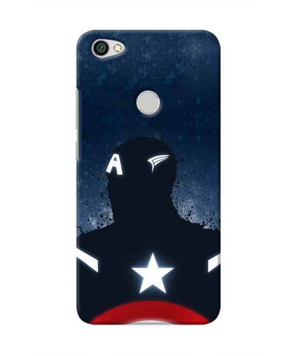 Captain america Shield Redmi Y1 Real 4D Back Cover