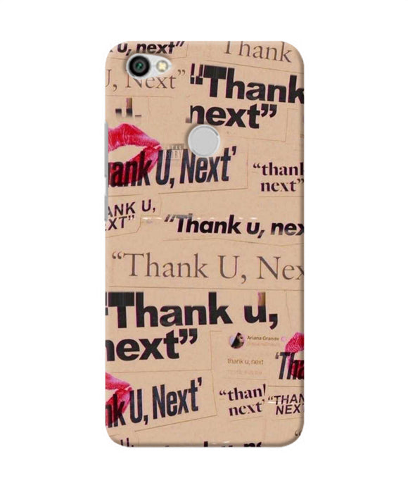 Thank You Next Redmi Y1 Back Cover