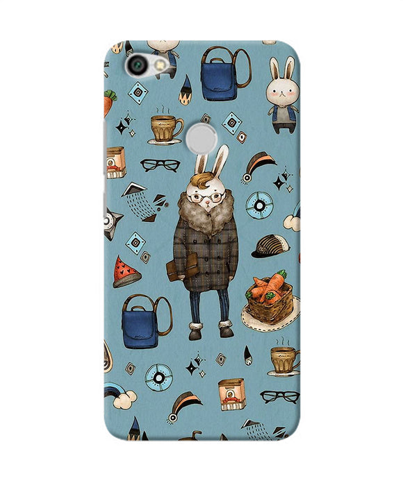 Canvas Rabbit Print Redmi Y1 Back Cover