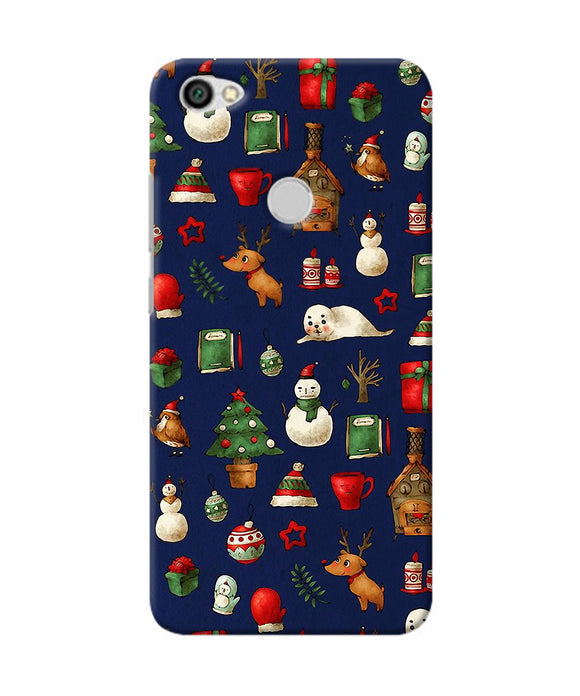 Canvas Christmas Print Redmi Y1 Back Cover