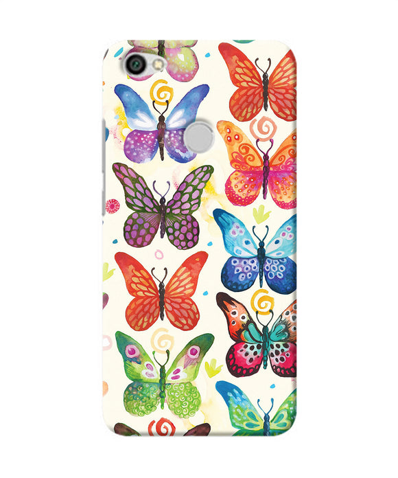 Abstract Butterfly Print Redmi Y1 Back Cover