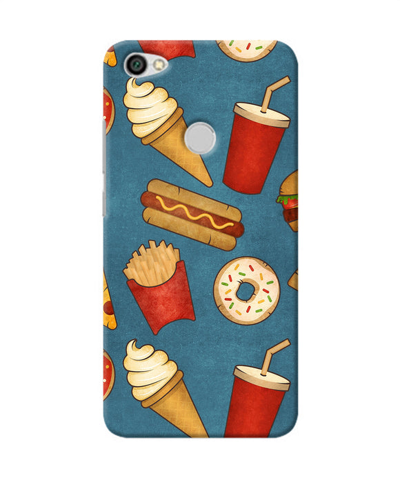 Abstract Food Print Redmi Y1 Back Cover