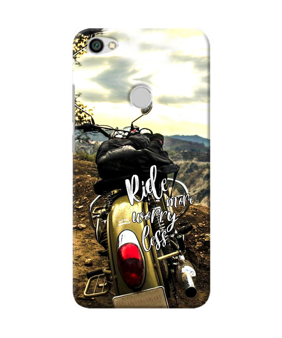 Ride More Worry Less Redmi Y1 Back Cover