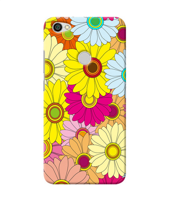 Abstract Colorful Flowers Redmi Y1 Back Cover