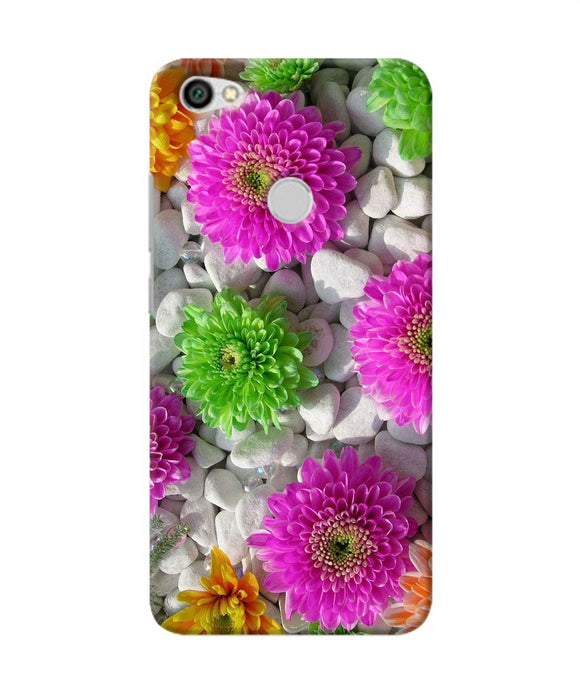 Natural Flower Stones Redmi Y1 Back Cover