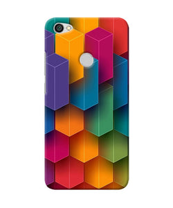 Abstract Rectangle Print Redmi Y1 Back Cover