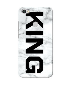 King Marble Text Redmi Y1 Back Cover