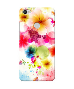 Flowers Print Redmi Y1 Back Cover