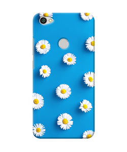 White Flowers Redmi Y1 Back Cover