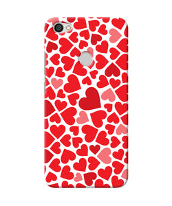 Red Heart Canvas Print Redmi Y1 Back Cover