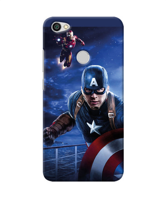 Captain With Ironman Redmi Y1 Back Cover