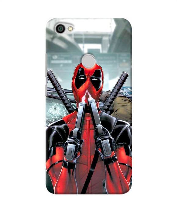 Deadpool With Gun Redmi Y1 Back Cover