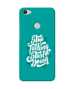 Stop Talking Start Doing Quote Redmi Y1 Back Cover