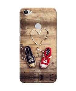 Shoelace Heart Redmi Y1 Back Cover