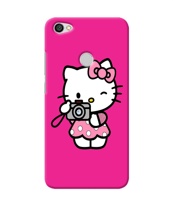 Hello Kitty Cam Pink Redmi Y1 Back Cover