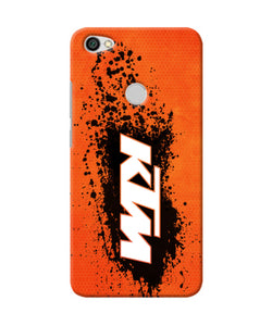 Ktm Black Spray Redmi Y1 Back Cover