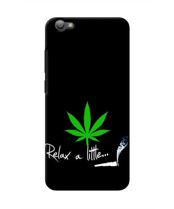 Weed Relax Quote Vivo V5/V5s Real 4D Back Cover