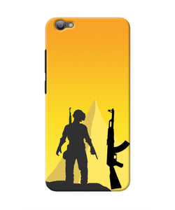 PUBG Silhouette Vivo V5/V5s Real 4D Back Cover