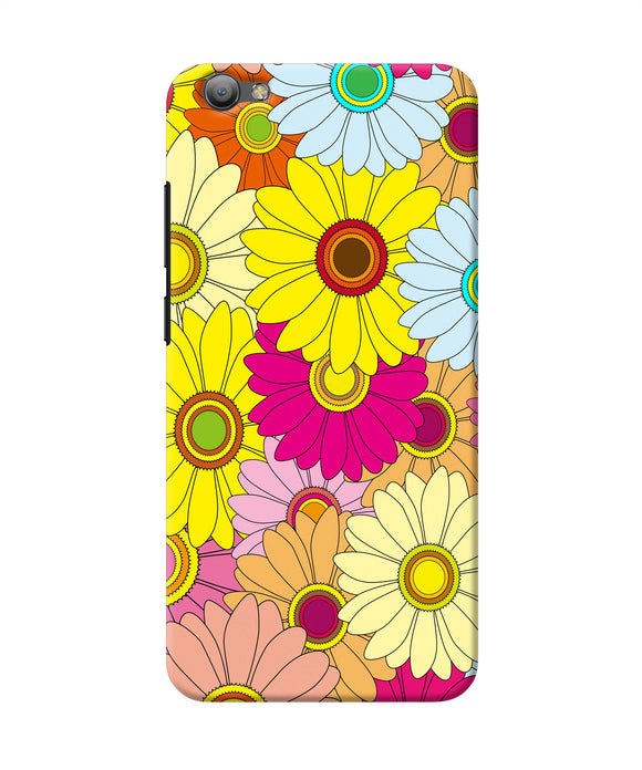 Abstract Colorful Flowers Vivo V5 / V5s Back Cover