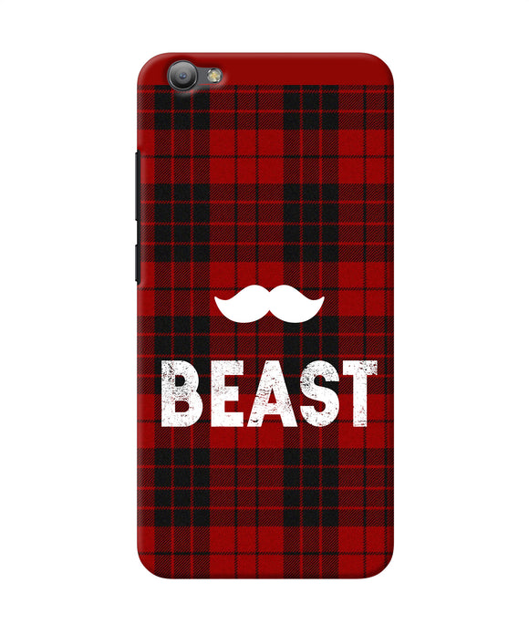 Beast Red Square Vivo V5 / V5s Back Cover