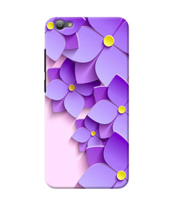 Violet Flower Craft Vivo V5 / V5s Back Cover