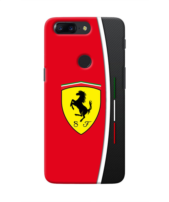 Ferrari Abstract Maroon Oneplus 5T Real 4D Back Cover