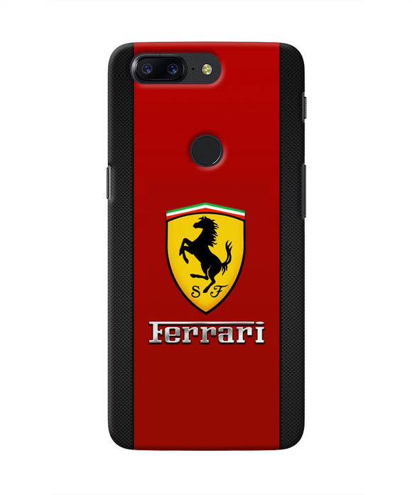 Ferrari Abstract Red Oneplus 5T Real 4D Back Cover