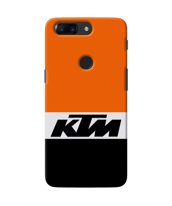 KTM Colorblock Oneplus 5T Real 4D Back Cover