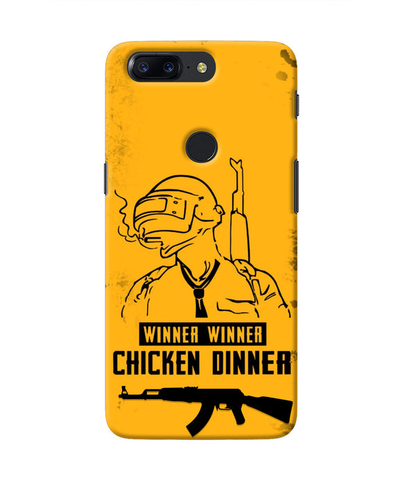 PUBG Chicken Dinner Oneplus 5T Real 4D Back Cover