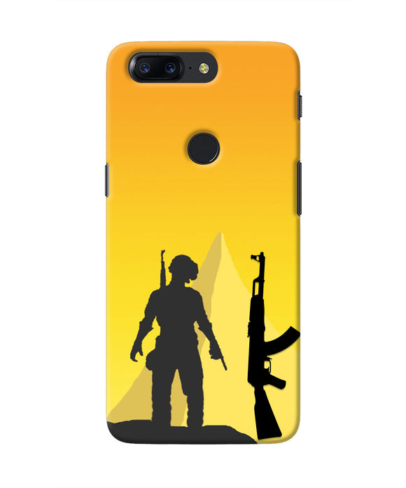 PUBG Silhouette Oneplus 5T Real 4D Back Cover