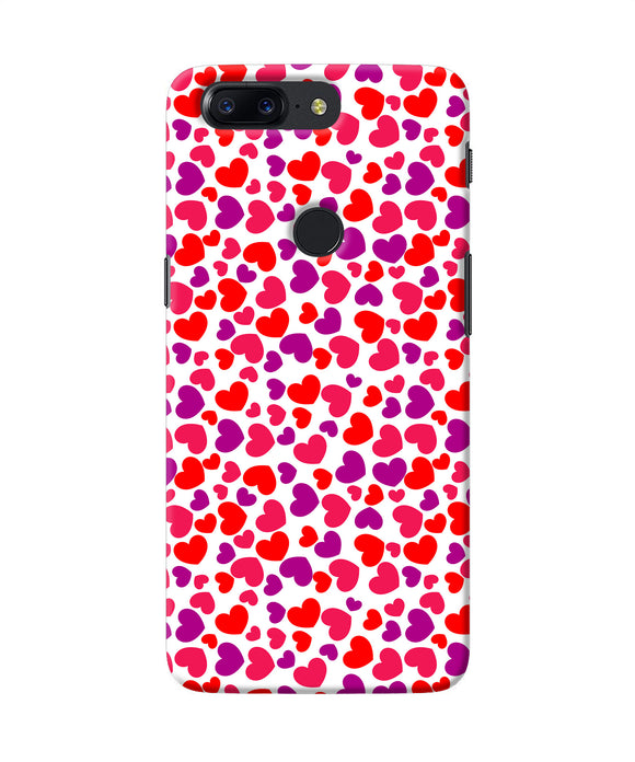 Heart Print Oneplus 5t Back Cover