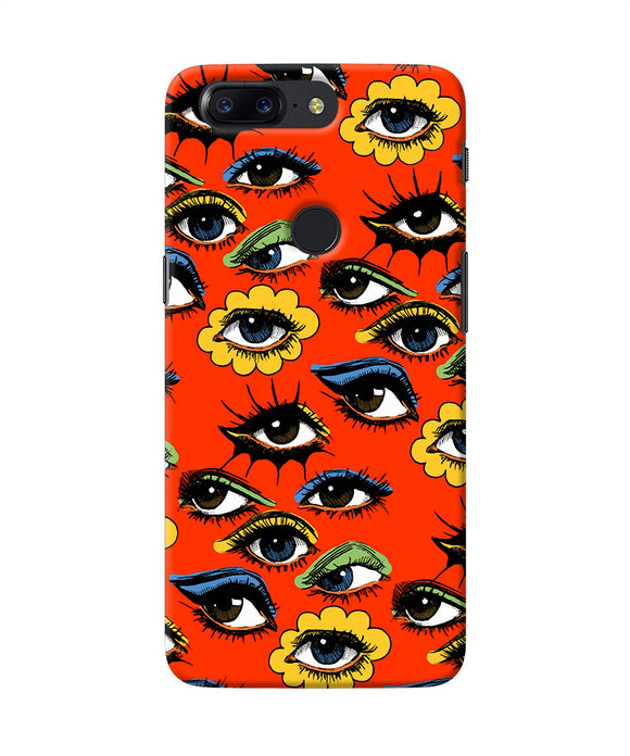 Abstract Eyes Pattern Oneplus 5t Back Cover