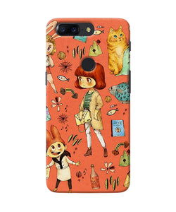 Canvas Little Girl Print Oneplus 5t Back Cover